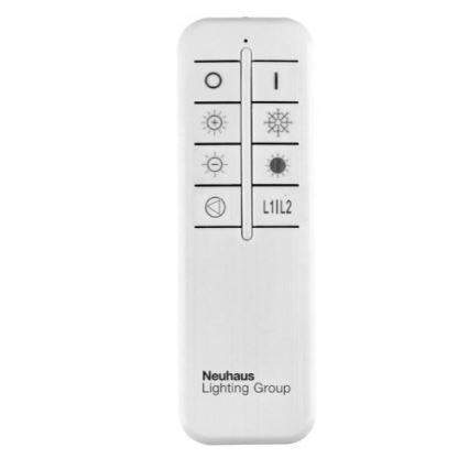 Leuchten Direkt 14713-55 - Светодиодная диммируемая поверхностно-монтируемая люстра ASMIN LED/45W/230V + пульт ДУ