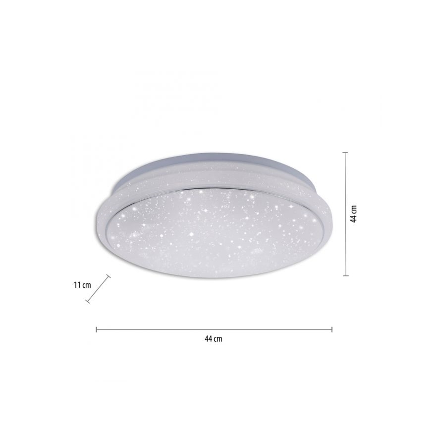 Leuchten Direkt 14743-16 - Стельовий LED RGB світильник з регулюванням яскравості JUPI LED/28W/230V Tuya 2700-5000K + дистанційне керування