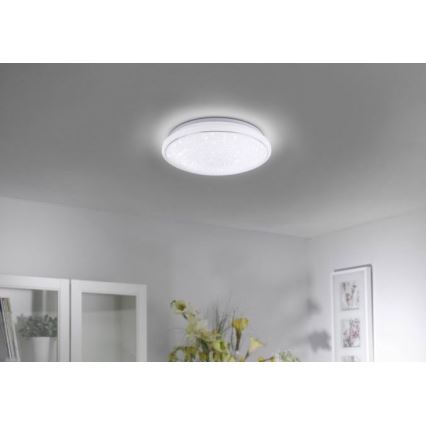 Leuchten Direkt 14743-16 - Светодиодный диммируемый потолочный RGB-светильник JUPI LED/28W/230V Tuya 2700-5000K + пульт ДУ