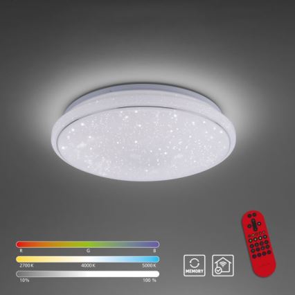 Leuchten Direkt 14743-16 - Светодиодный диммируемый потолочный RGB-светильник JUPI LED/28W/230V Tuya 2700-5000K + пульт ДУ