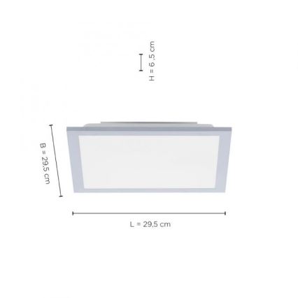 Leuchten Direkt 14750-21 - Светодиодный потолочный светильник FLAT LED/12W/230V