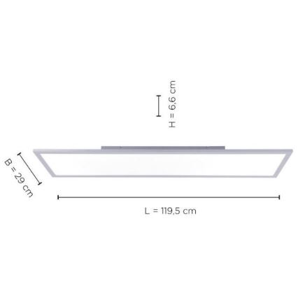 Leuchten Direkt 14753-21 - Пристельова LED панель FLAT LED/22W/230V