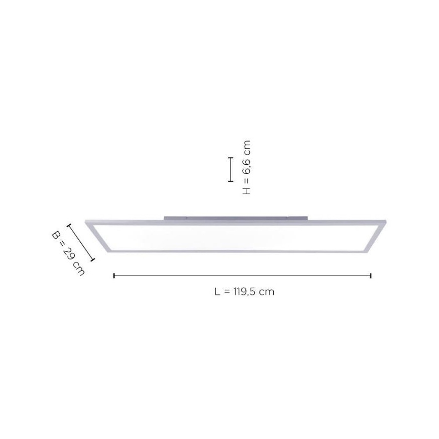 Leuchten Direkt 14753-21 - Пристельова LED панель FLAT LED/22W/230V