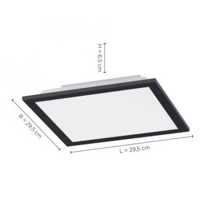 Leuchten Direkt 14754-18 - Светодиодный диммируемый потолочный светильник FLAT LED/20W/230V 2700K-5000K + пульт ДУ