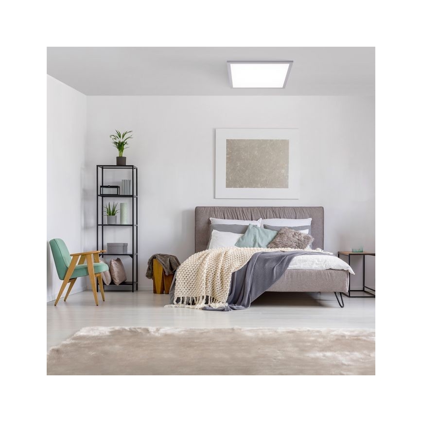 Leuchten Direkt 14754-21- Стельовий LED світильник з регулюванням яскравості FLAT LED/20W/230V 2700K-5000K + дистанційне керування