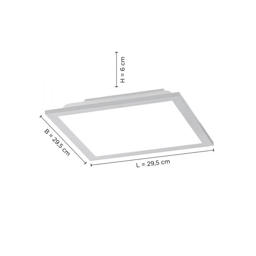 Leuchten Direkt 14754-21- Стельовий LED світильник з регулюванням яскравості FLAT LED/20W/230V 2700K-5000K + дистанційне керування