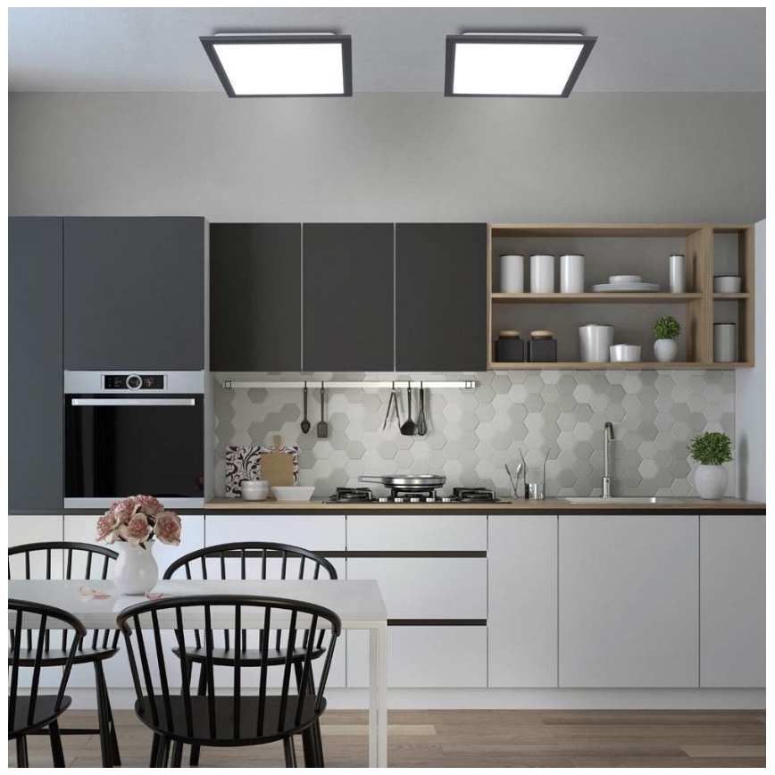 Leuchten Direkt 14755-18 - Светодиодный потолочный светильник с регулированием яркости FLAT LED/28W/230V 2700-5000 + дистанционное управление