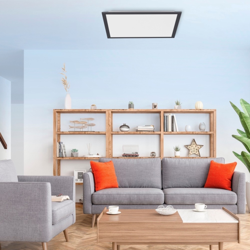Leuchten Direkt 14755-18 - Светодиодный потолочный светильник с регулированием яркости FLAT LED/28W/230V 2700-5000 + дистанционное управление