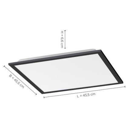 Leuchten Direkt 14755-18 - Светодиодный потолочный светильник с регулированием яркости FLAT LED/28W/230V 2700-5000 + дистанционное управление
