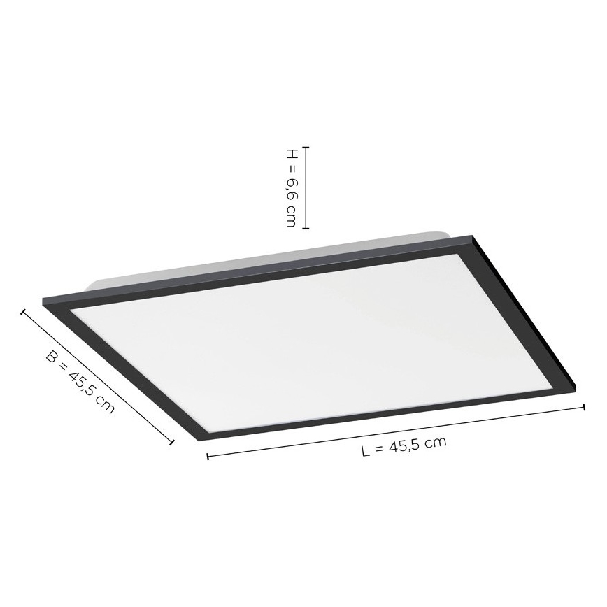 Leuchten Direkt 14755-18 - Светодиодный потолочный светильник с регулированием яркости FLAT LED/28W/230V 2700-5000 + дистанционное управление
