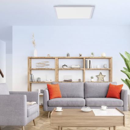 Leuchten Direkt 14755-21- Стельовий LED світильник з регулюванням яскравості FLAT LED/28W/230V 2700-5000K + дистанційне керування