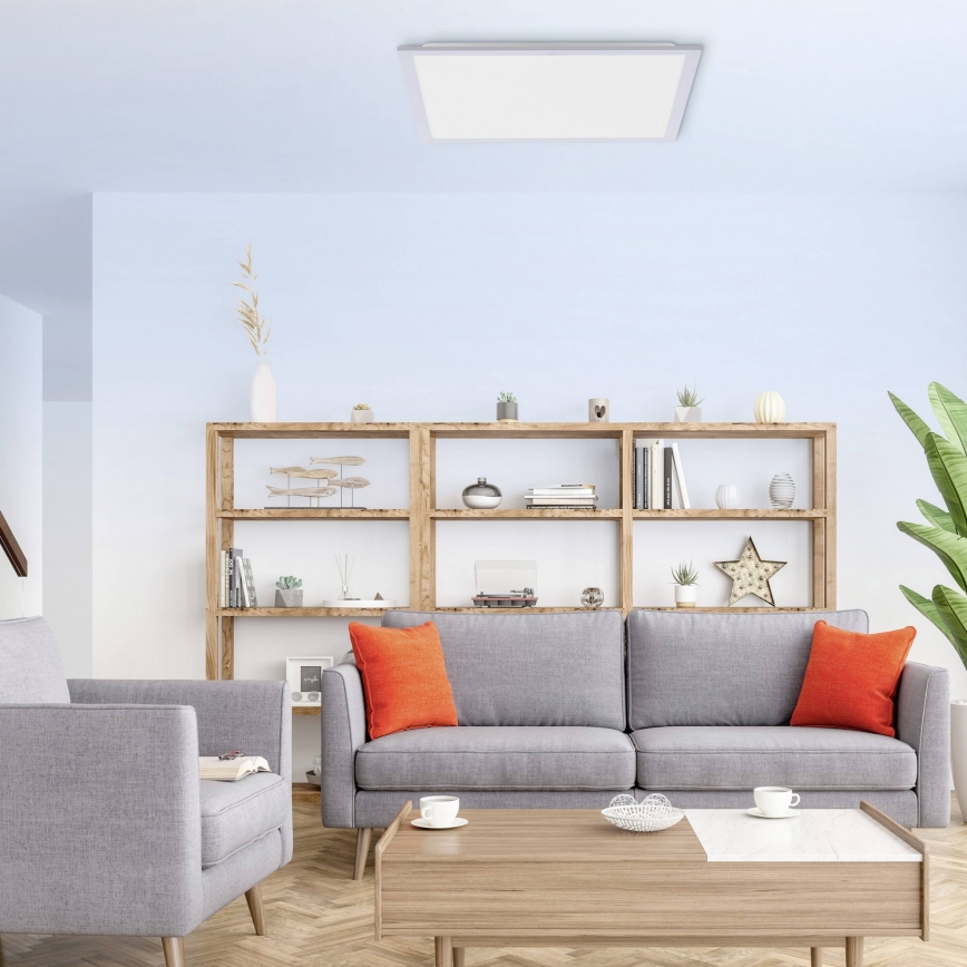 Leuchten Direkt 14755-21- Стельовий LED світильник з регулюванням яскравості FLAT LED/28W/230V 2700-5000K + дистанційне керування