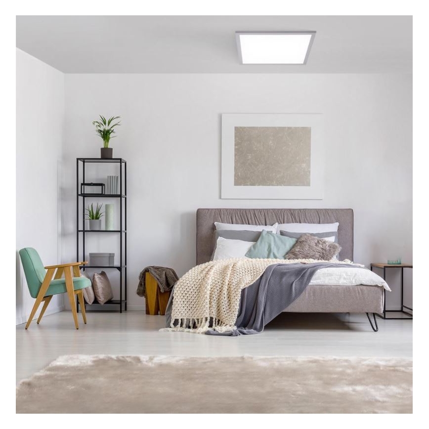 Leuchten Direkt 14755-21- Стельовий LED світильник з регулюванням яскравості FLAT LED/28W/230V 2700-5000K + дистанційне керування