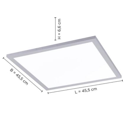 Leuchten Direkt 14755-21 - Светодиодный диммируемый потолочный светильник FLAT LED/28W/230V 2700-5000K + пульт ДУ