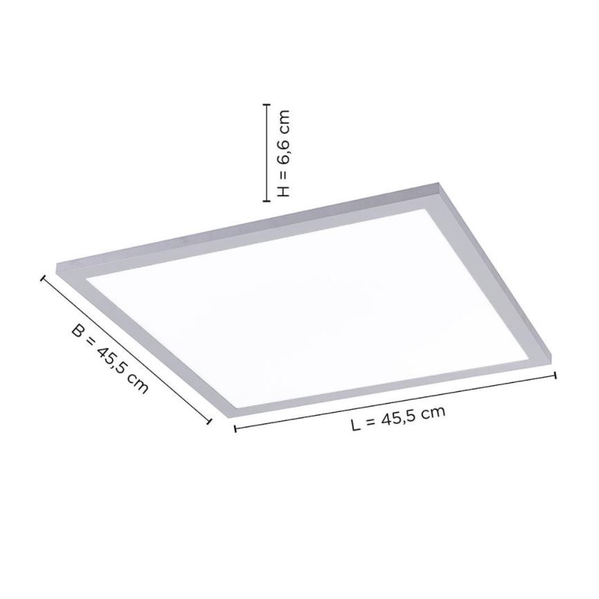 Leuchten Direkt 14755-21 - Светодиодный диммируемый потолочный светильник FLAT LED/28W/230V 2700-5000K + пульт ДУ
