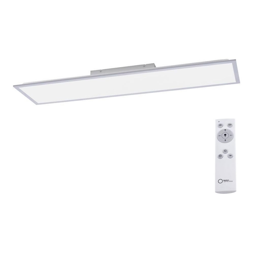 Leuchten Direkt 14757-21 - Пристельова LED панель з регулюванням яскравості FLAT LED/36W/230V 2700-5000K срібний + дистанційне керування