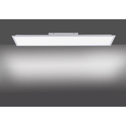 Leuchten Direkt 14757-21 - Пристельова LED панель з регулюванням яскравості FLAT LED/36W/230V 2700-5000K срібний + дистанційне керування