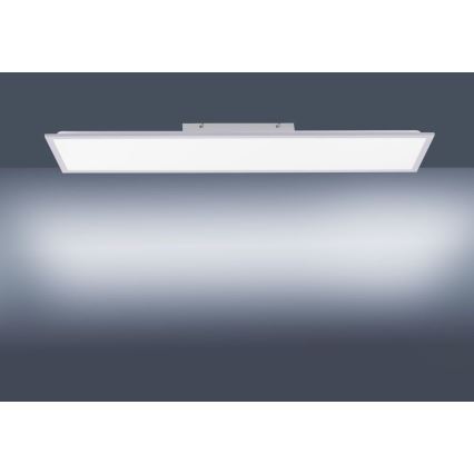 Leuchten Direkt 14757-21 - Пристельова LED панель з регулюванням яскравості FLAT LED/36W/230V 2700-5000K срібний + дистанційне керування