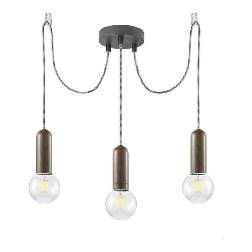 Leuchten Direkt 14776-48 - Подвесная люстра TURN ME 3xE27/60W/230V
