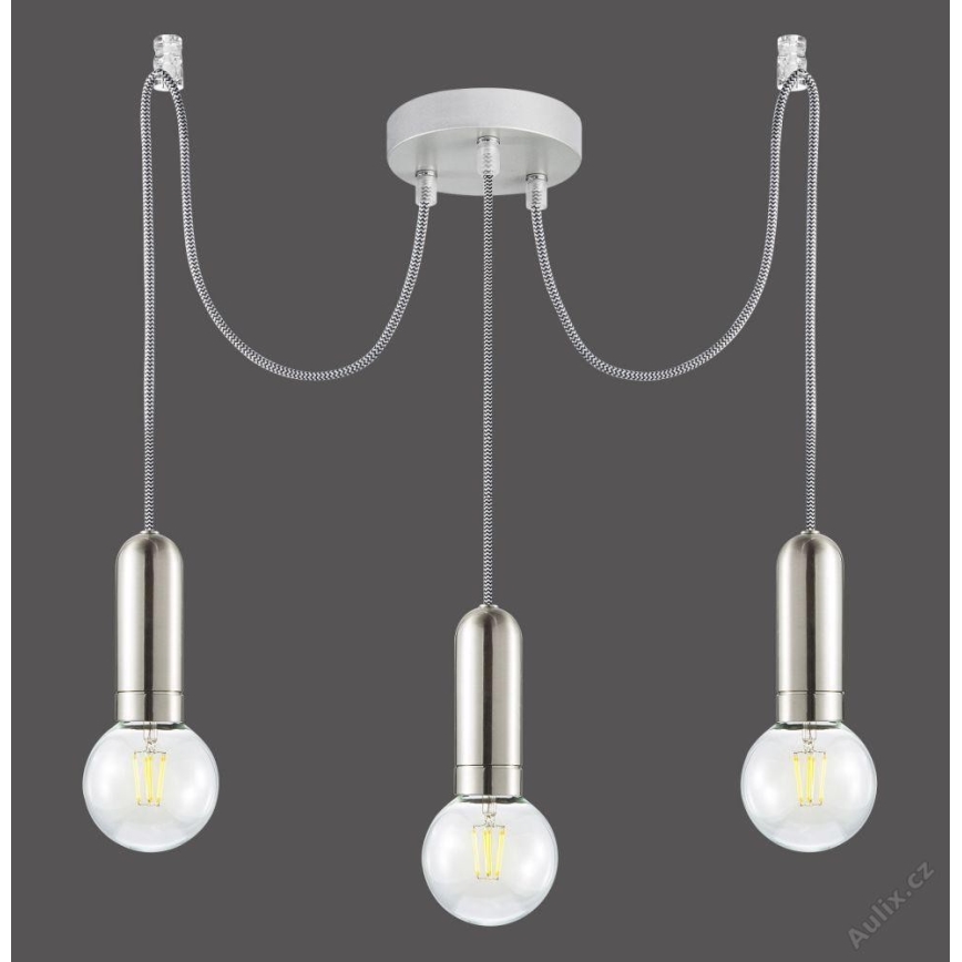 Leuchten Direkt 14776-55 - Подвесная люстра TURN ME 3xE27/60W/230V