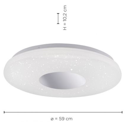 Leuchten Direkt 14822-17 - Стельовий LED світильник для ванної з датчиком LAVINIA LED/40W/230V IP44