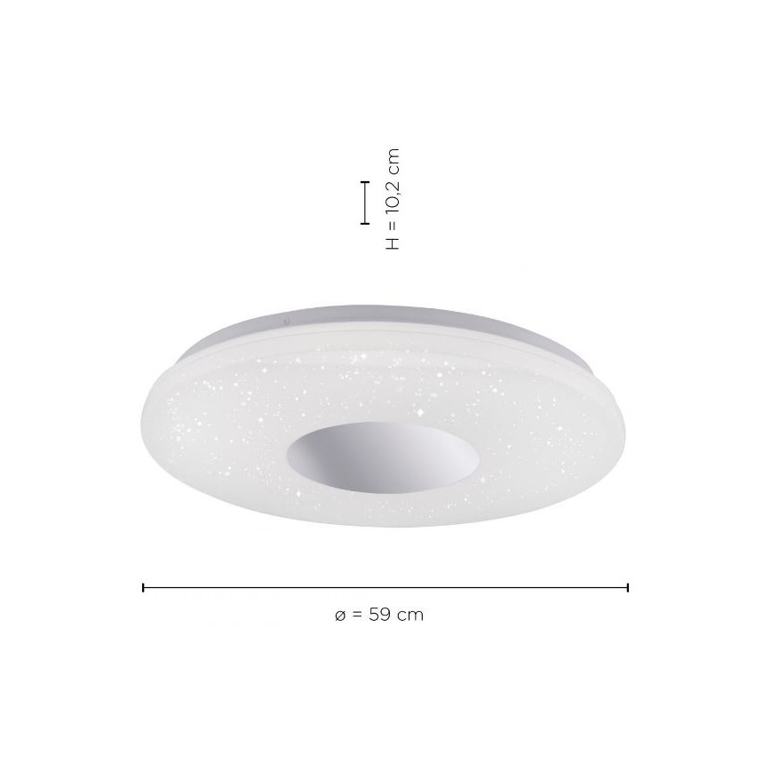 Leuchten Direkt 14822-17 - Стельовий LED світильник для ванної з датчиком LAVINIA LED/40W/230V IP44