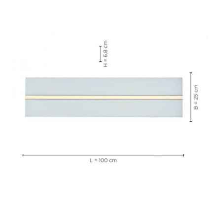 Leuchten Direkt 14854-16 - Светодиодный диммируемый потолочный светильник EDGING LED/30W/230V 2700-5000K + пульт ДУ