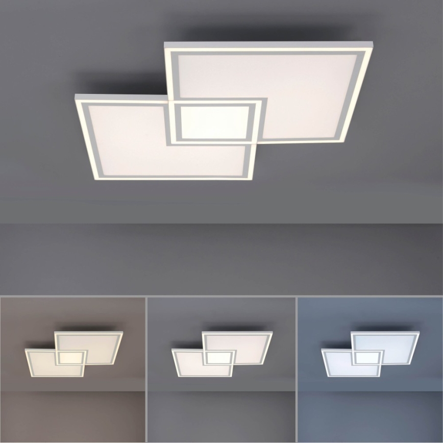 Leuchten Direkt 14855-16 - Светодиодный диммируемый потолочный светильник EDGING LED/51W/230V 2700-5000K + пульт ДУ