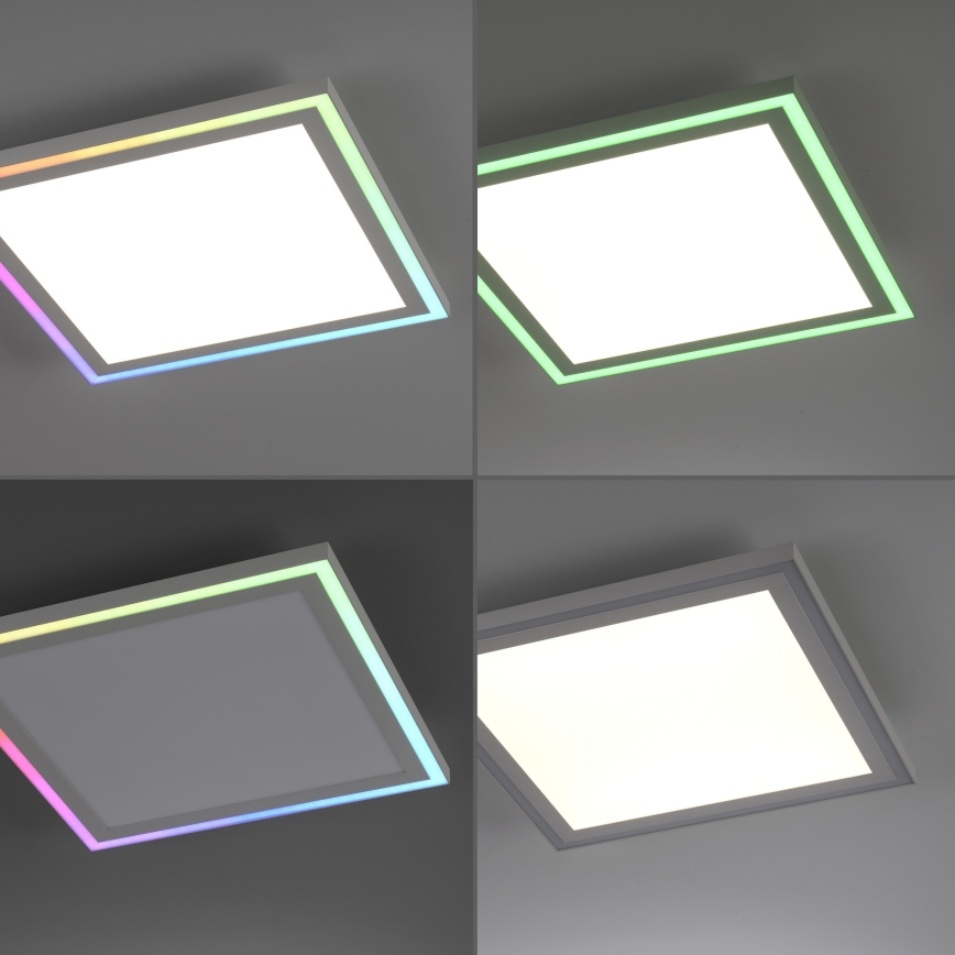 Leuchten Direkt 14900-16 - Светодиодный потолочный RGB-светильник с регулированием яркости EDGING LED/24W/230V + дистанционное управление