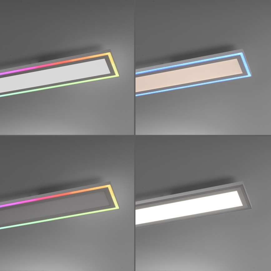 Leuchten Direkt 14901-16 - Светодиодный потолочный RGB-светильник с регулированием яркости EDGING LED/24W/230V + дистанционное управление
