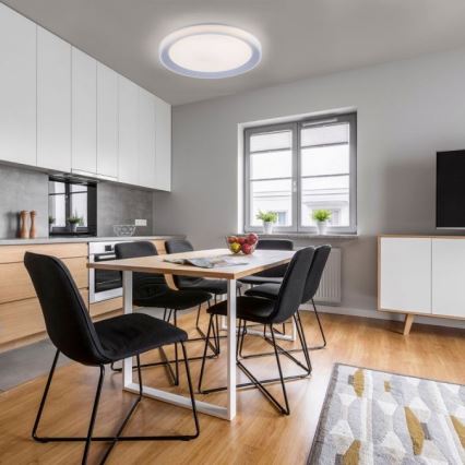Leuchten Direkt 15110-21 - Стельовий LED RGB світильник з регулюванням яскравості LENI LOLASMART LED/40W/230V + дистанційне керування