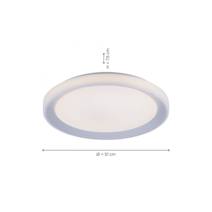 Leuchten Direkt 15110-21 - Стельовий LED RGB світильник з регулюванням яскравості LENI LOLASMART LED/40W/230V + дистанційне керування