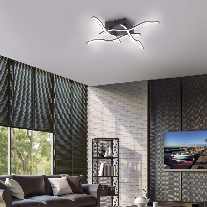 Leuchten Direkt 15131-18 - LED Стельовий світильник WAVE 4xLED/4,8W/230V