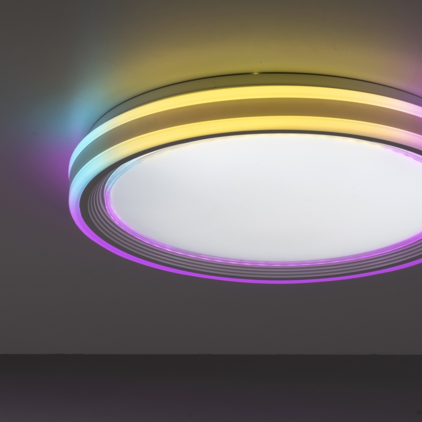 Leuchten Direkt 15154-16 - Светодиодный потолочный RGB-светильник с регулированием яркости EDGING LED/39W/230V + дистанционное управление