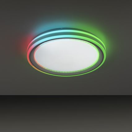Leuchten Direkt 15154-16 - Светодиодный потолочный RGB-светильник с регулированием яркости EDGING LED/39W/230V + дистанционное управление