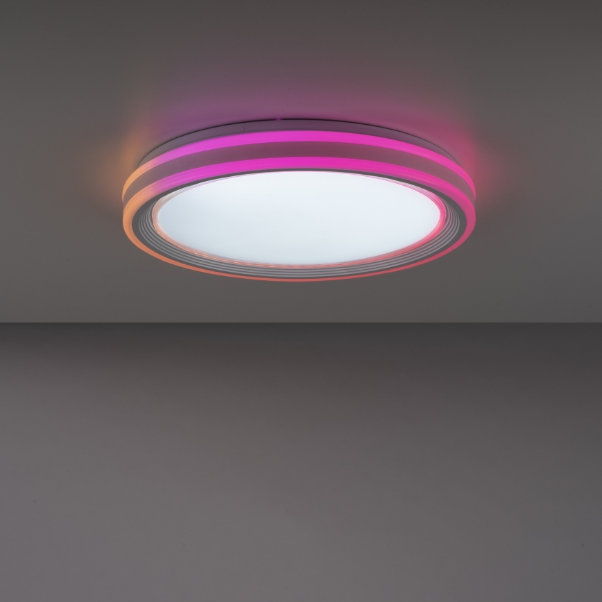 Leuchten Direkt 15154-16 - Светодиодный потолочный RGB-светильник с регулированием яркости EDGING LED/39W/230V + дистанционное управление