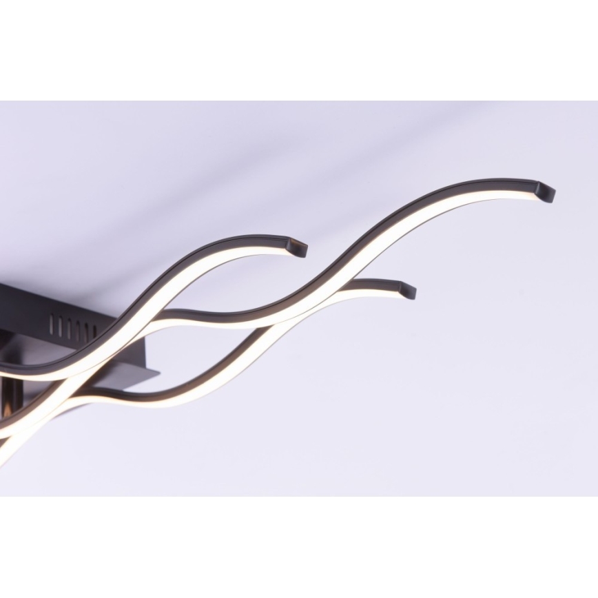 Leuchten Direkt 15166-18 - Пристельова LED люстра WAWE LED/28W/230V чорний