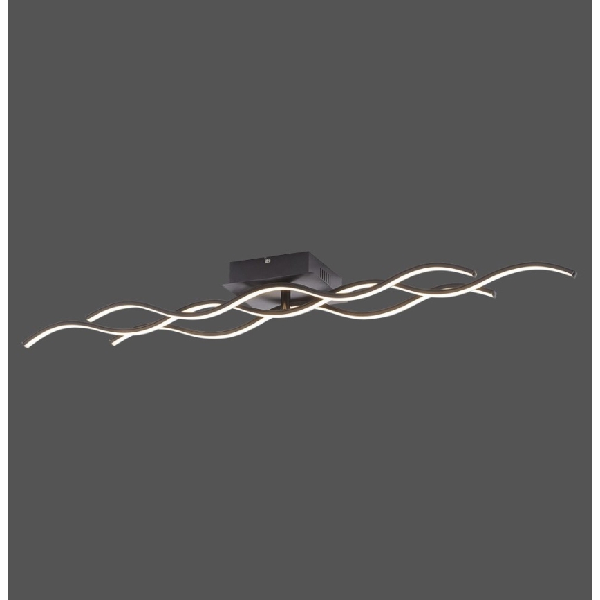 Leuchten Direkt 15166-18 - Пристельова LED люстра WAWE LED/28W/230V чорний