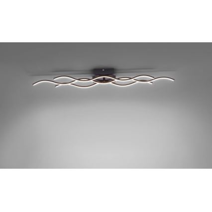 Leuchten Direkt 15166-18 - Светодиодная поверхностно-монтируемая люстра WAWE LED/28W/230V черная