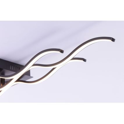 Leuchten Direkt 15166-18 - Светодиодная поверхностно-монтируемая люстра WAWE LED/28W/230V черная