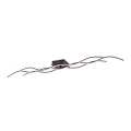 Leuchten Direkt 15167-18-LED Накладная люстра WAWE 2xLED/12,5W/230V+LED/17W черная