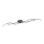 Leuchten Direkt 15167-18-LED Накладная люстра WAWE 2xLED/12,5W/230V+LED/17W черная