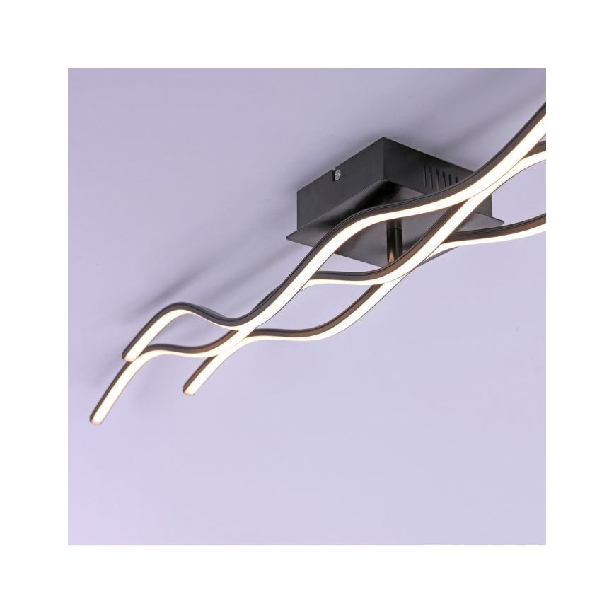Leuchten Direkt 15167-18-LED Накладная люстра WAWE 2xLED/12,5W/230V+LED/17W черная