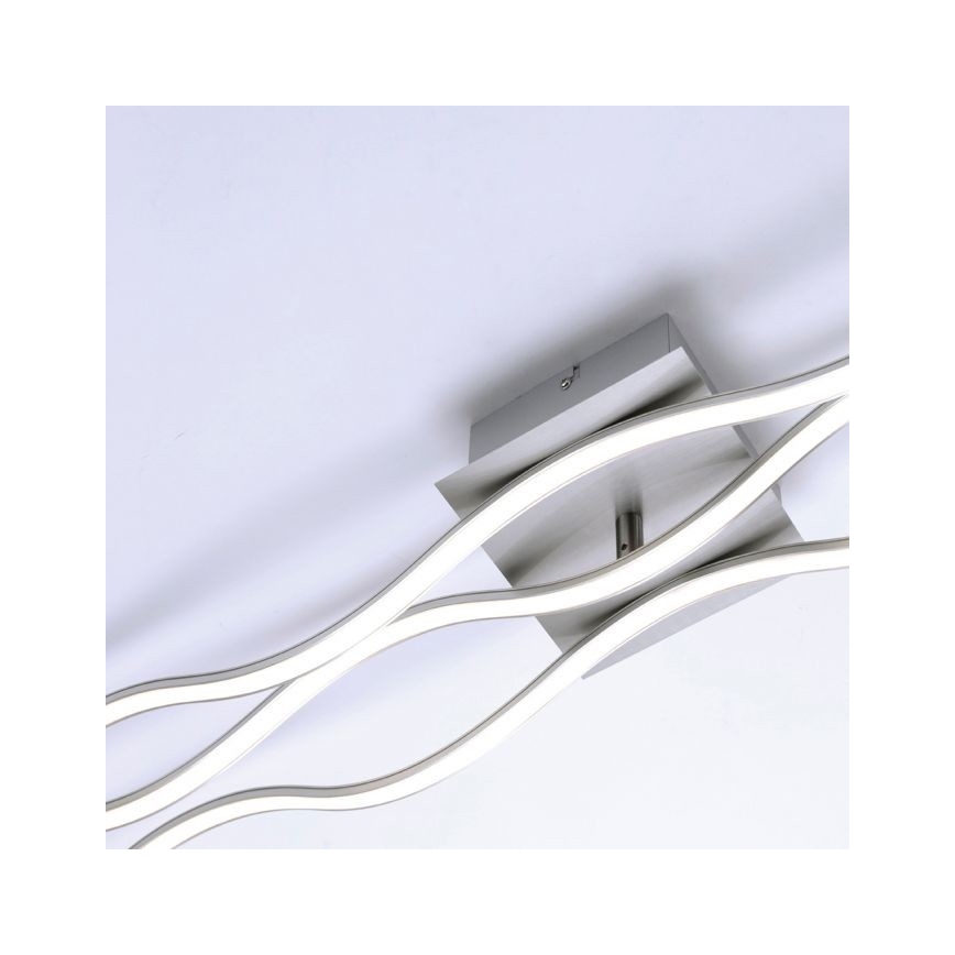 Leuchten Direkt 15167-55 - LED накладна люстра WAWE 2xLED/12,5W/230V+LED/17W матовий хром