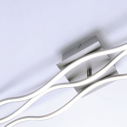 Leuchten Direkt 15167-55 - Пристельова LED люстра WAWE 2xLED/12,5W/230V+1xLED/17W матовий хром