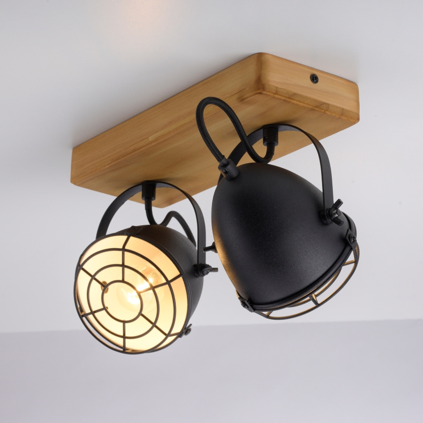 Leuchten Direkt 15172-18 - Точковий світильник BEETLE 2xE14/10W/230V сосна