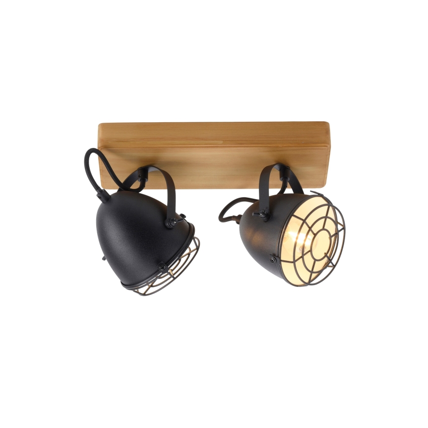 Leuchten Direkt 15172-18 - Точковий світильник BEETLE 2xE14/10W/230V сосна