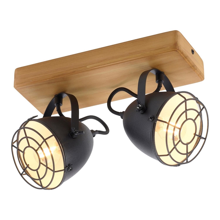 Leuchten Direkt 15172-18 - Точковий світильник BEETLE 2xE14/10W/230V сосна