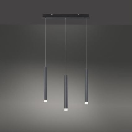Leuchten Direkt 15203-18 - Підвісна LED люстра 3xLED/4,8W/230V чорний