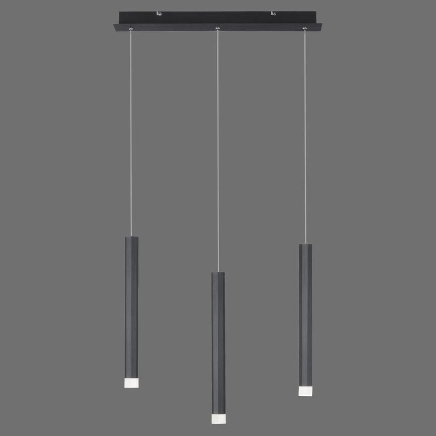 Leuchten Direkt 15203-18 - Підвісна LED люстра 3xLED/4,8W/230V чорний